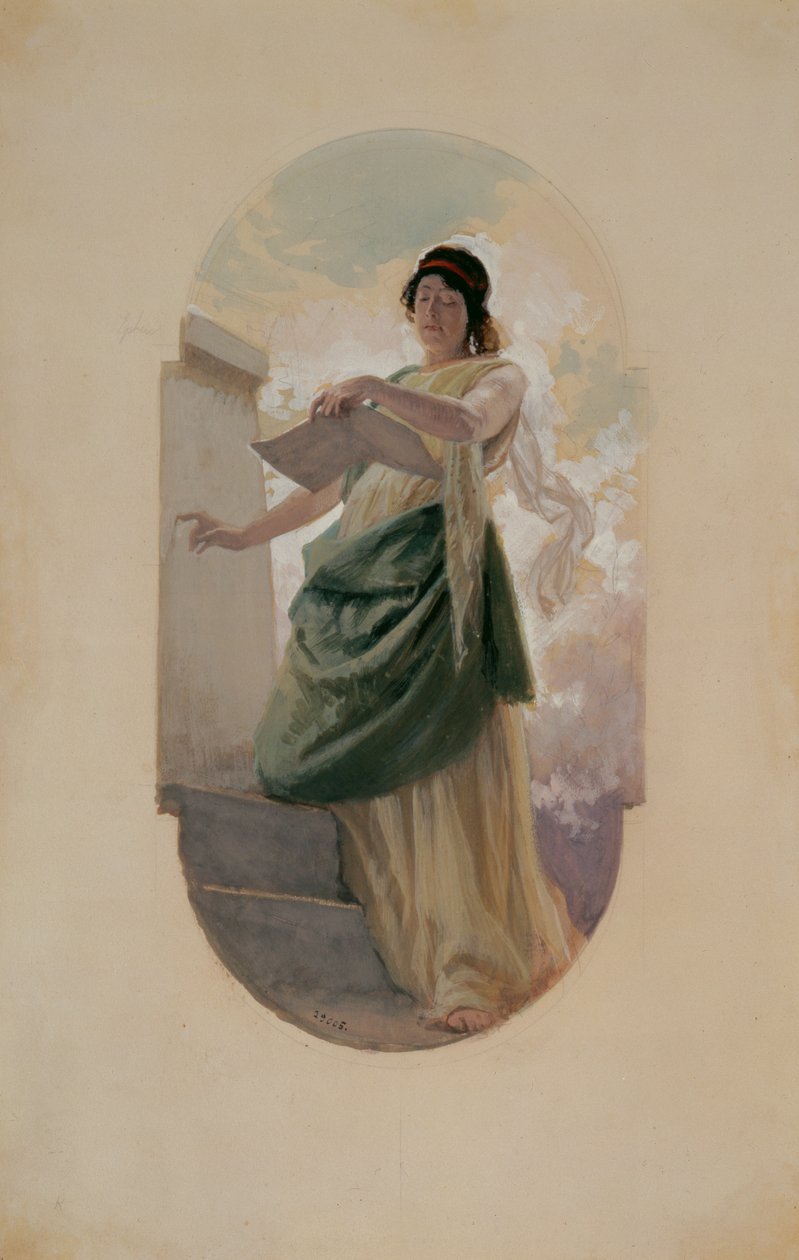 Het epigram, een studie, 1890 door Franz Xaver Simm
