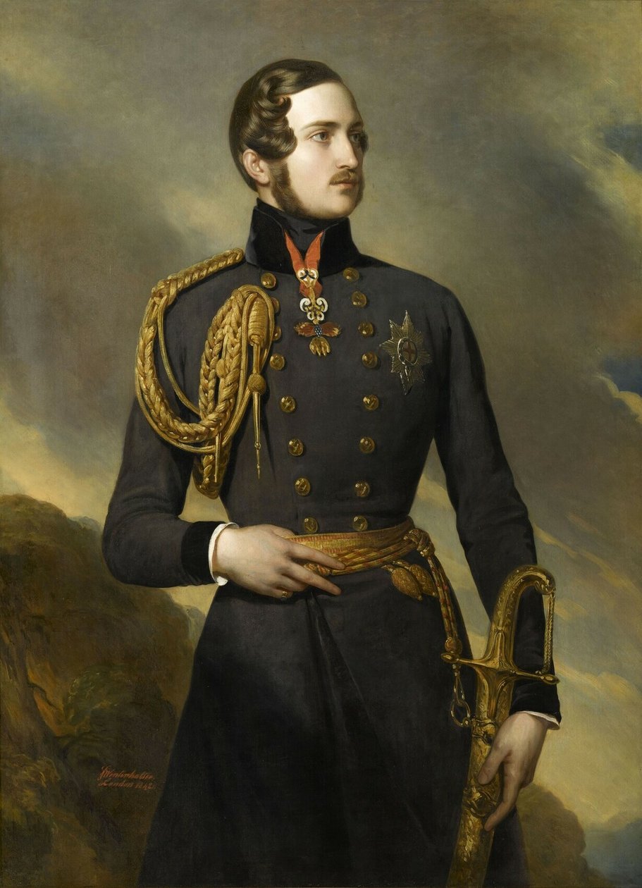 Frans:  Albert de Saxe-Cobourg-Gotha, prins-consort (1819-1861) Albert van Saksen-Coburg-Gotha, prins-consort (1819-1861) door Franz Xaver Winterhalter