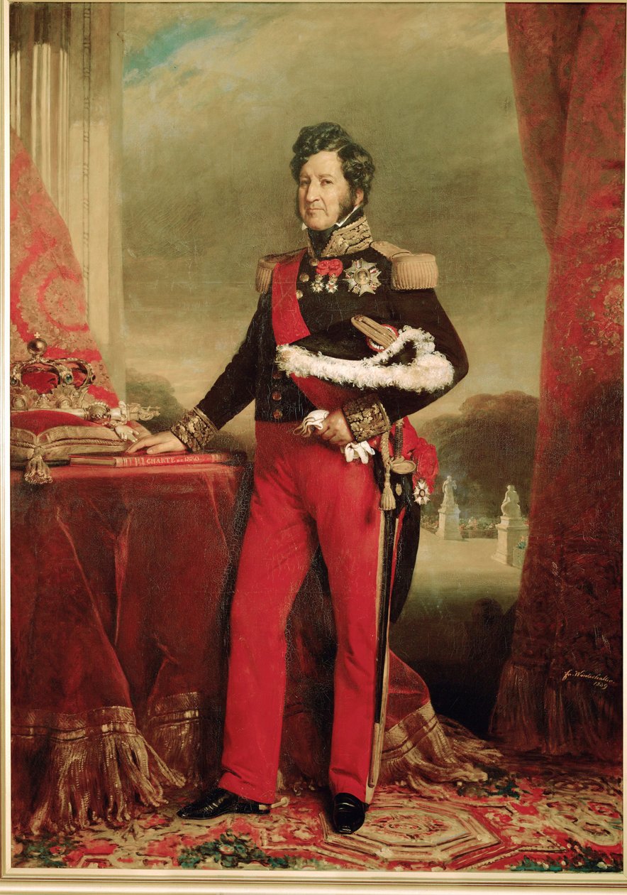 Koning Louis Philippe in zijn uniform van luitenant-generaal door Franz Xaver Winterhalter