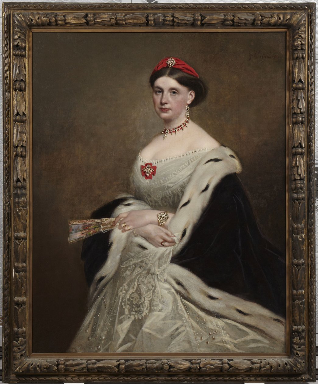 Louisa Hargreaves door Franz Xaver Winterhalter