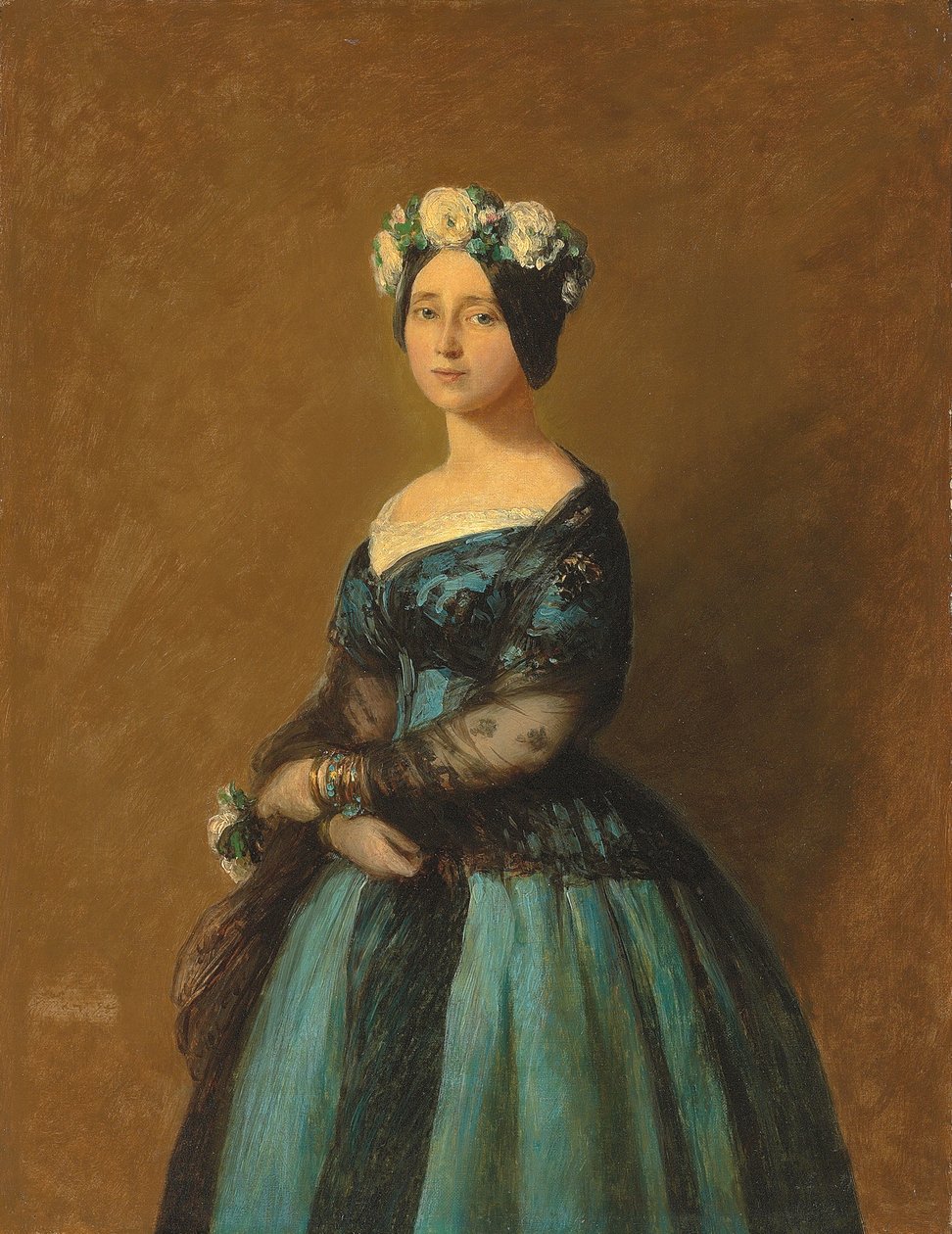 Portret van Augusta, prinses van Pruisen, 1846 door Franz Xaver Winterhalter