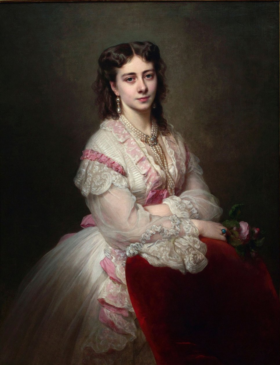 Portret van Gravin Maria Branicka 1843-1918, geb. Prinses Sapieha, 1865 door Franz Xaver Winterhalter