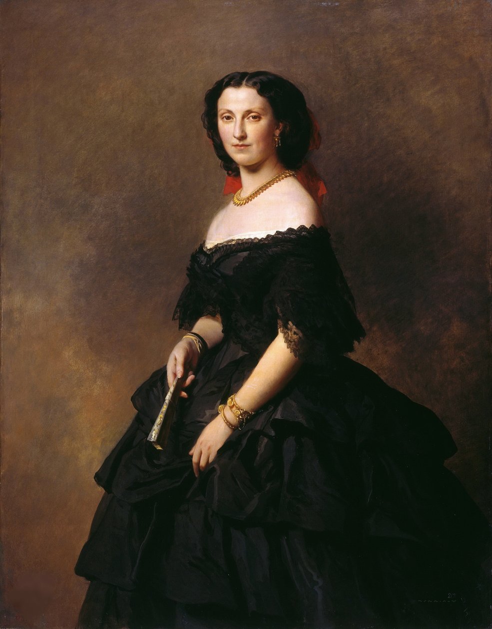 Portret van hertogin Elizaveta Alexandrovna Baryatinskaya, geboren prinses Chernysheva 1826-1902 door Franz Xaver Winterhalter