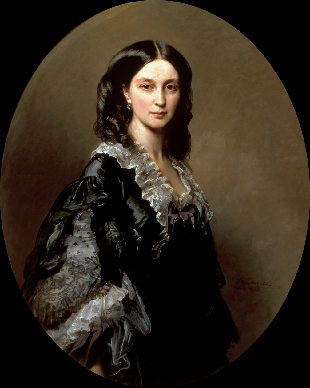 Portret van hertogin Elizaveta Alexandrovna Baryatinskaya, geboren prinses Chernysheva 1826-1902, 1858 door Franz Xaver Winterhalter