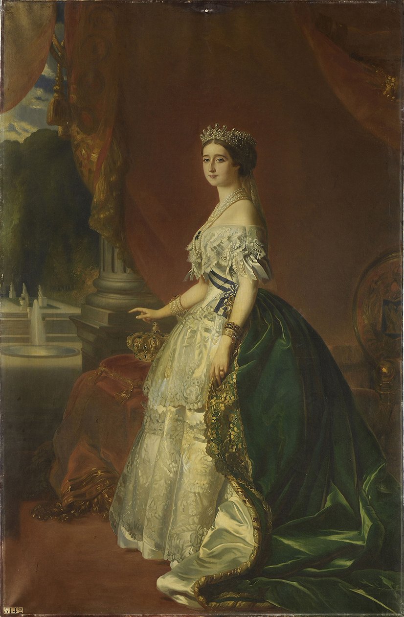 Portret van Eugénie de Montijo, keizerin van de Fransen door Franz Xaver Winterhalter
