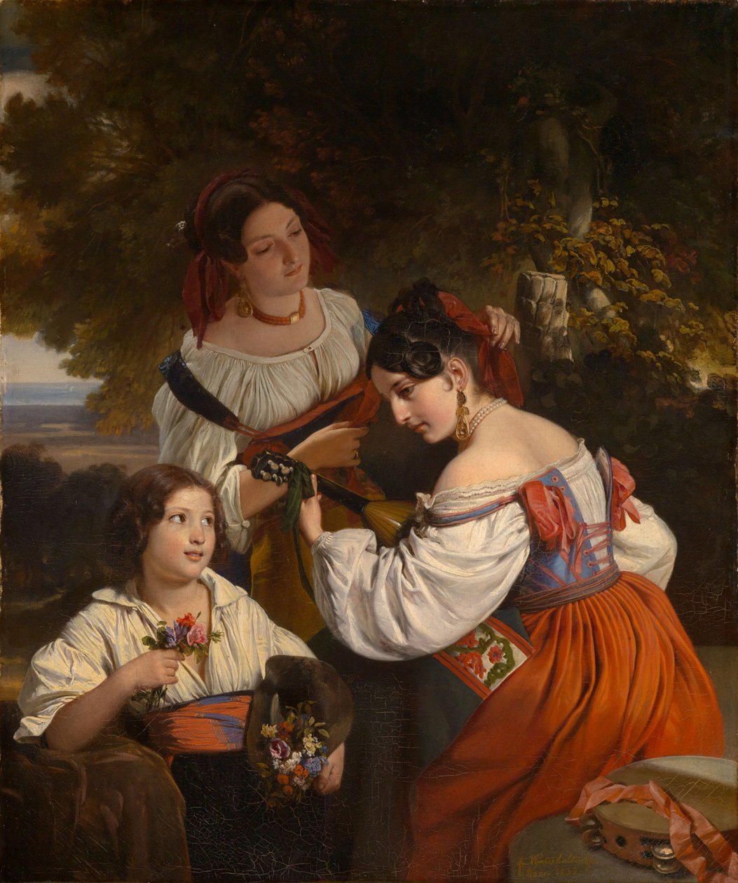 Romeinse genrescène door Franz Xaver Winterhalter