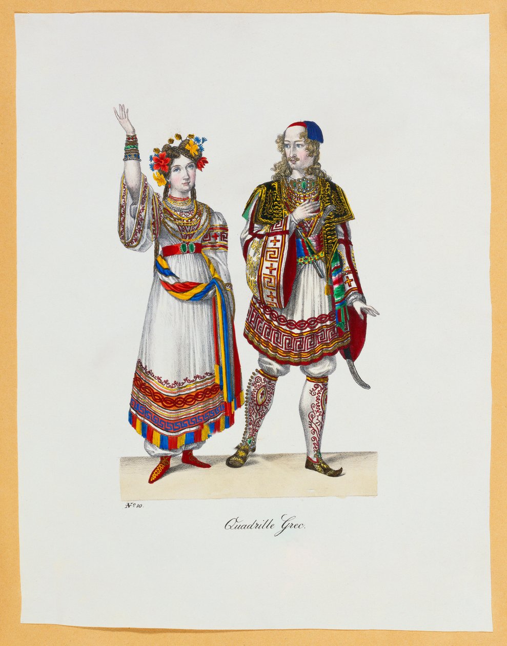 Een verzameling kostuums, 1827 door Franz Xavier Nachtmann