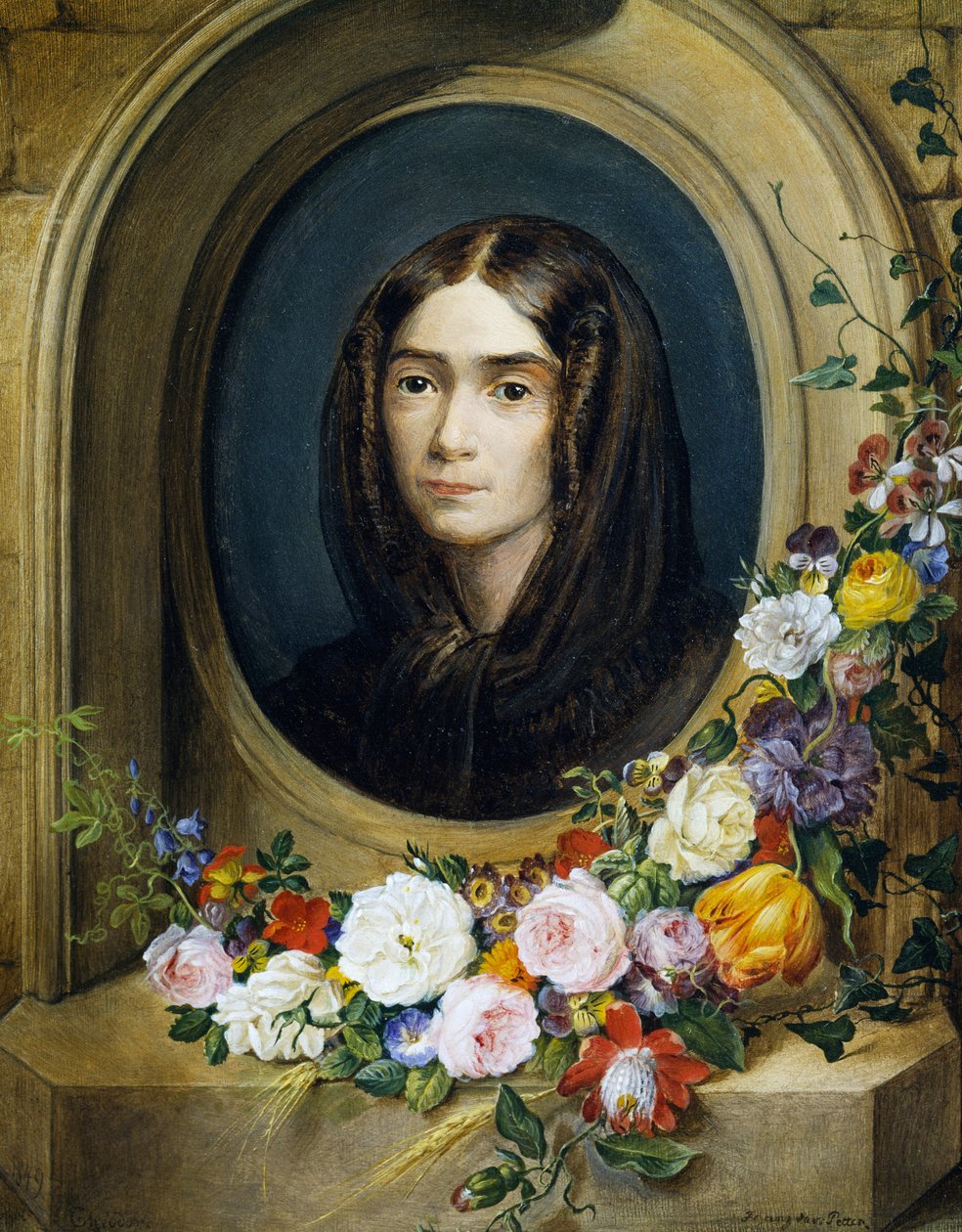 Portret van Katharina Petter door Franz Xavier Petter