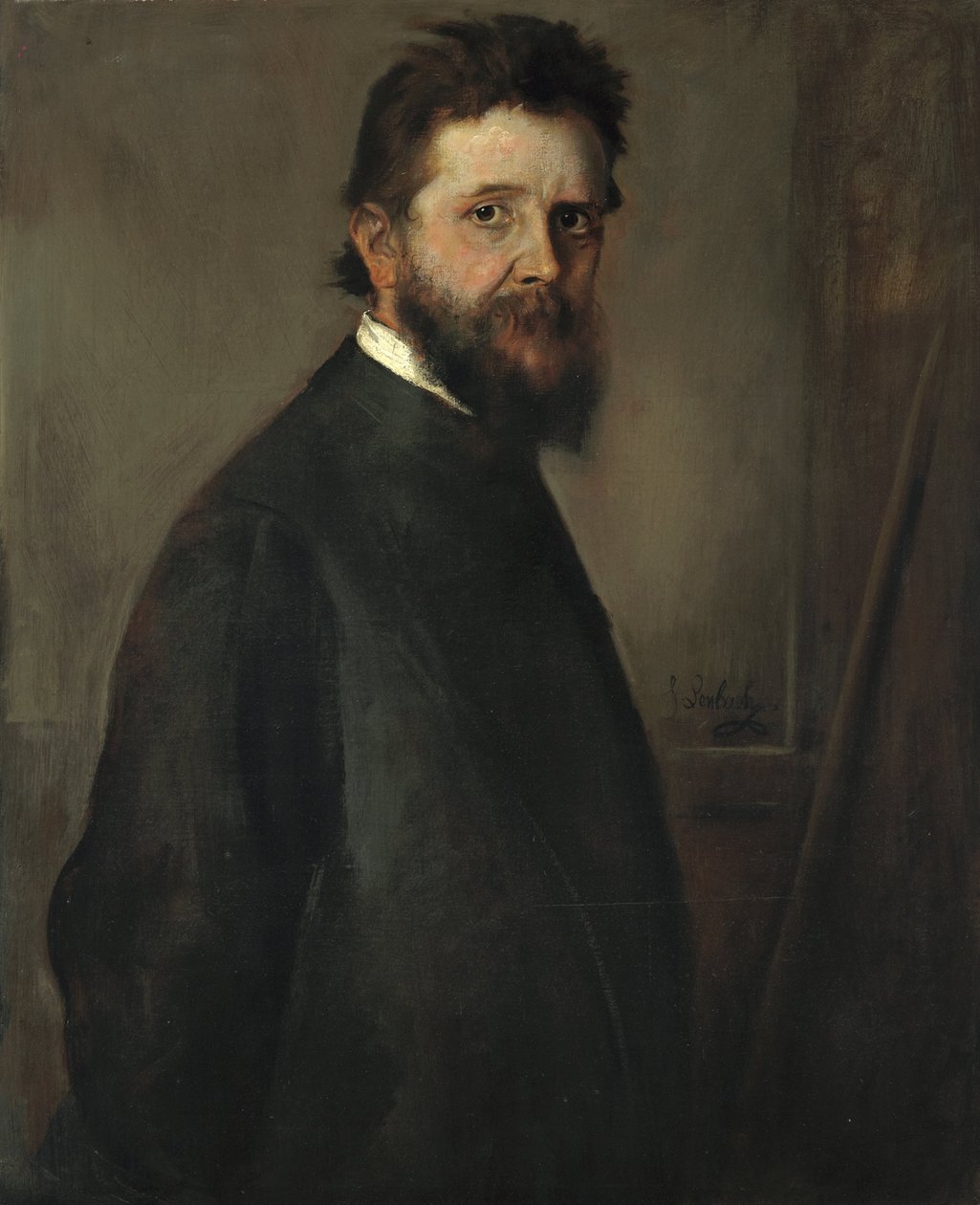 Adolf Oberländer door Franz von Lenbach