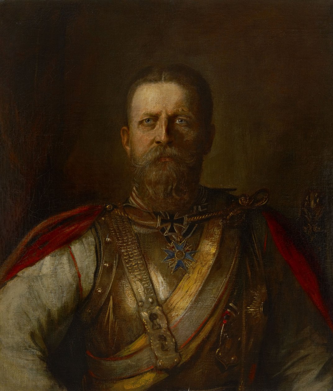 Kroonprins Frederik Willem, later Frederik III, keizer van Duitsland en koning van Pruisen door Franz von Lenbach