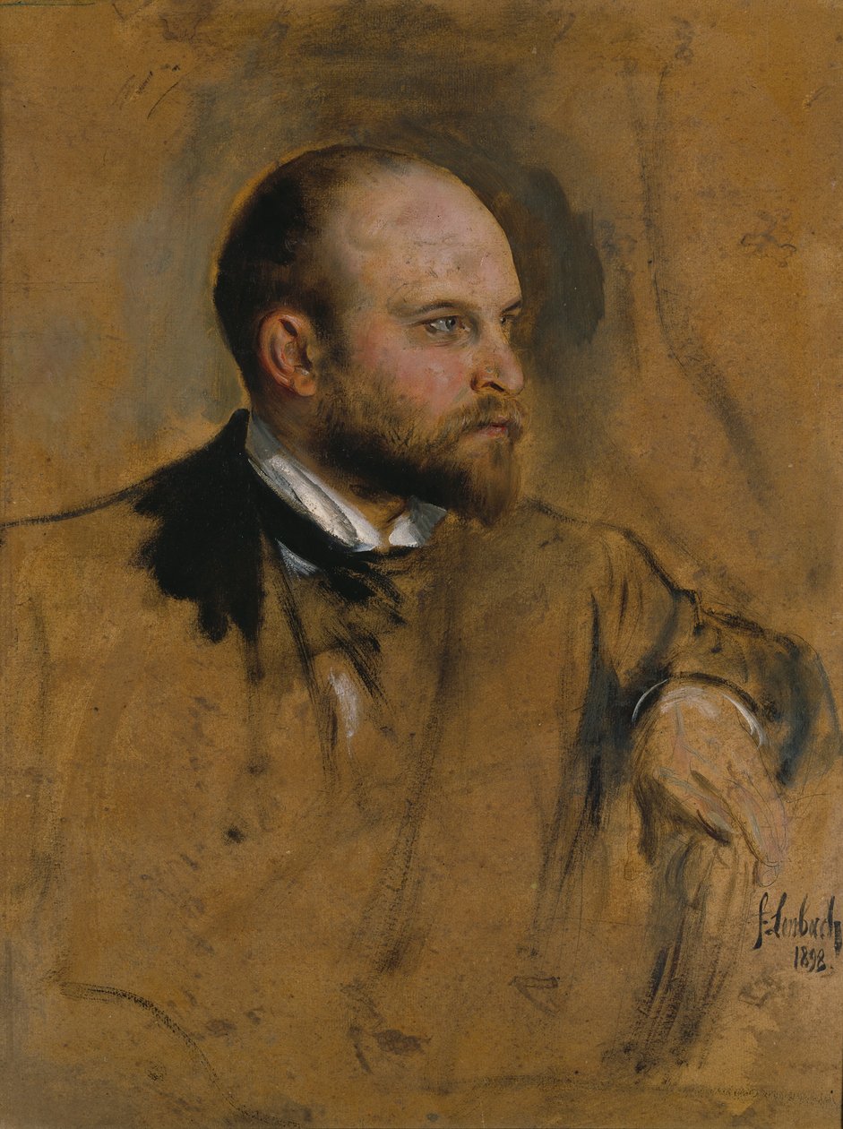 Josef Hösl door Franz von Lenbach