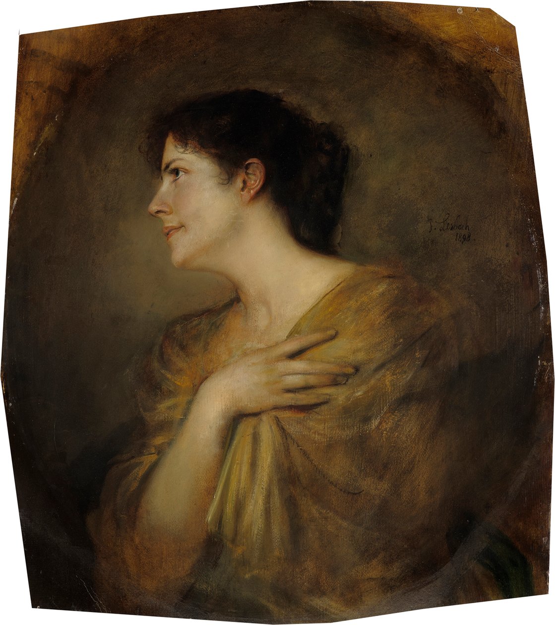 Mary Stuck (geboren Lindpaintner) door Franz von Lenbach