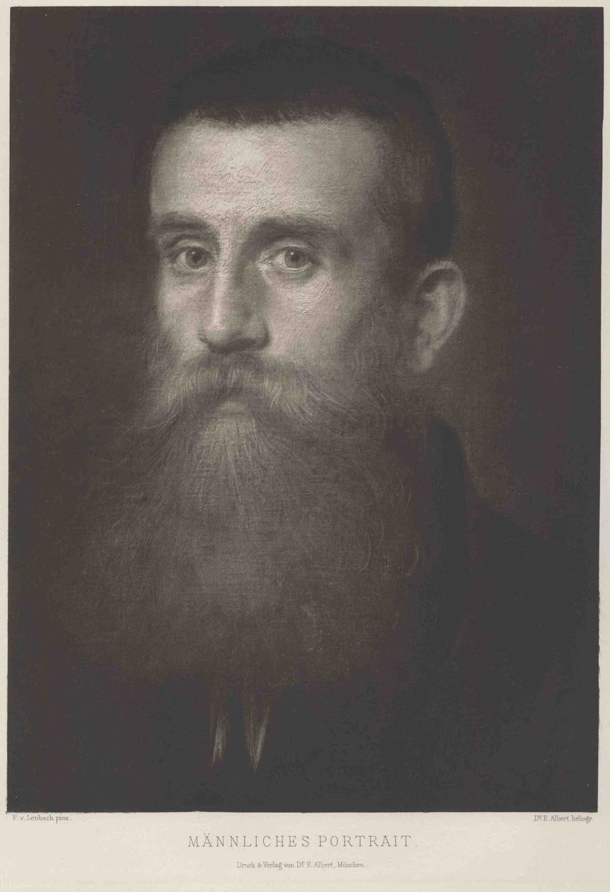 Koptekst door Franz von Lenbach
