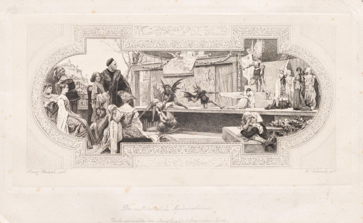 Het middeleeuwse mysterietoneel door Franz von Matsch