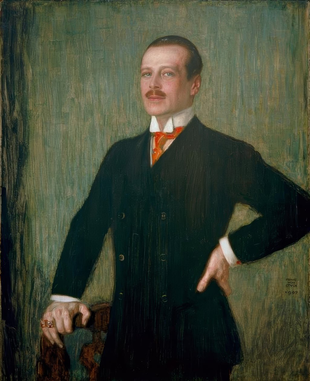 Ernst Ludwig van Hessen / Schilderij door Stuck door Franz von Stuck