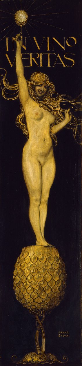 In vino veritas door Franz von Stuck
