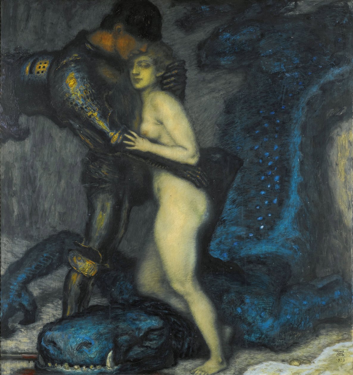 De drakendoder door Franz von Stuck