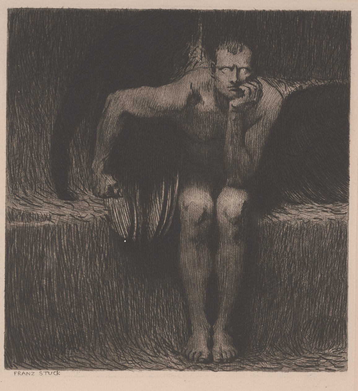 Lucifer door Franz von Stuck