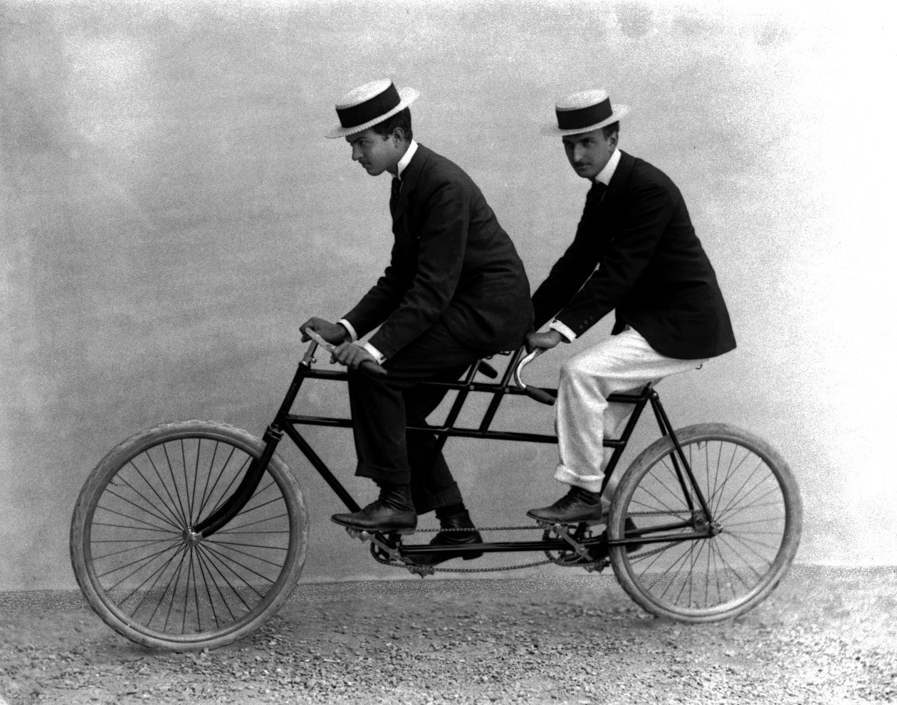 Twee mannen op een tandem, Florence, 1895 door Fratelli Alinari Fratelli Alinari