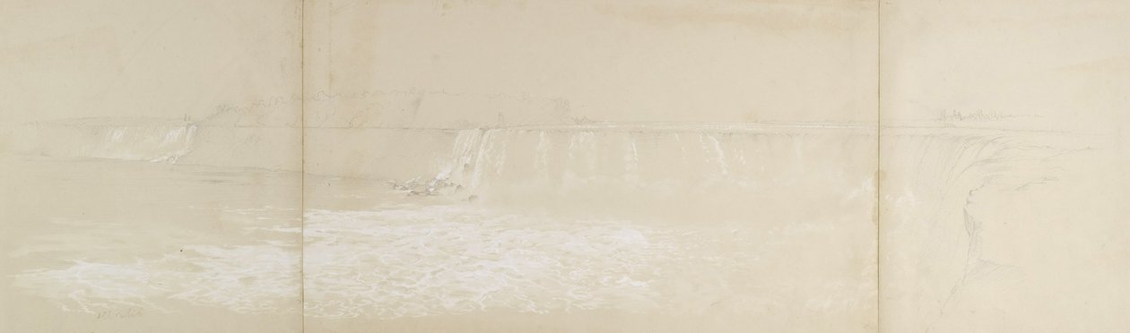 De Niagara-watervallen door Frederic Edwin Church