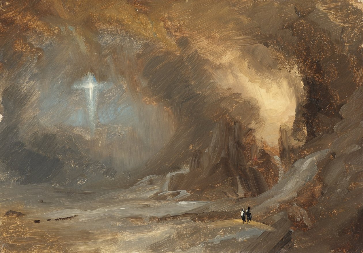 Visioen van het kruis door Frederic Edwin Church