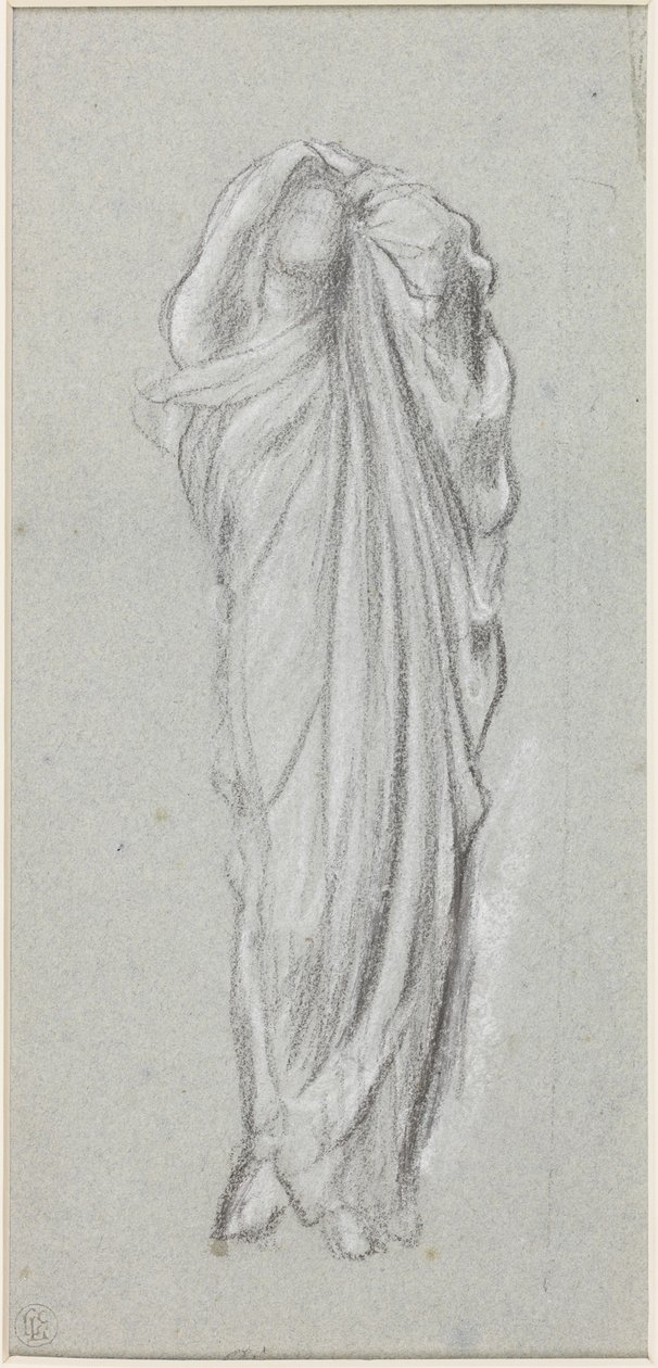 Draperiestudie voor Electra bij het Graf van Agamemnon door Frederic Leighton