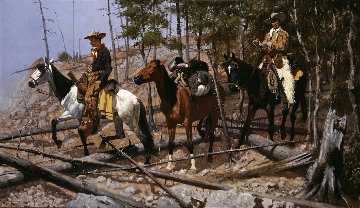 Zoeken naar Veerange door Frederic Remington