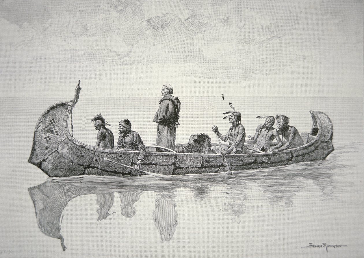 De missionaris door Frederic (after) Remington