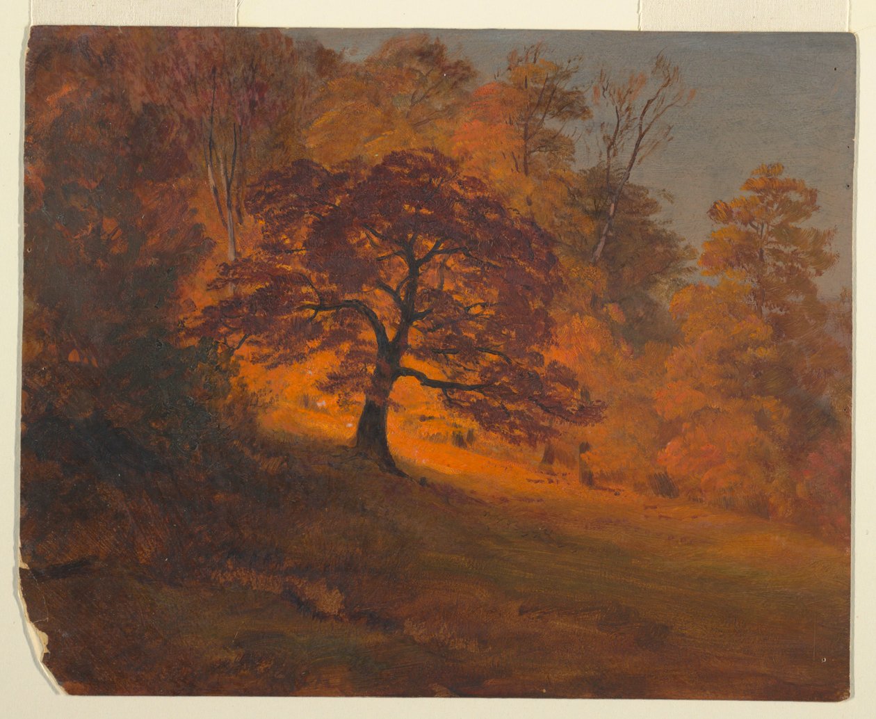 Herfstbladeren door Frederic Edwin Church