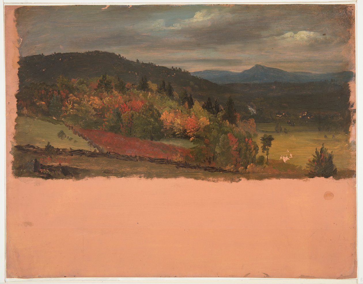 Herfstlandschap door Frederic Edwin Church