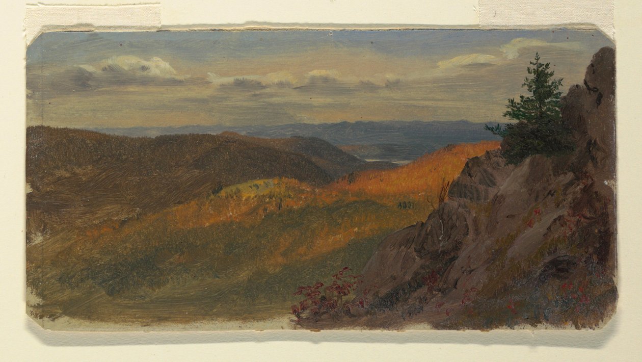 Herfstlandschap in New England door Frederic Edwin Church