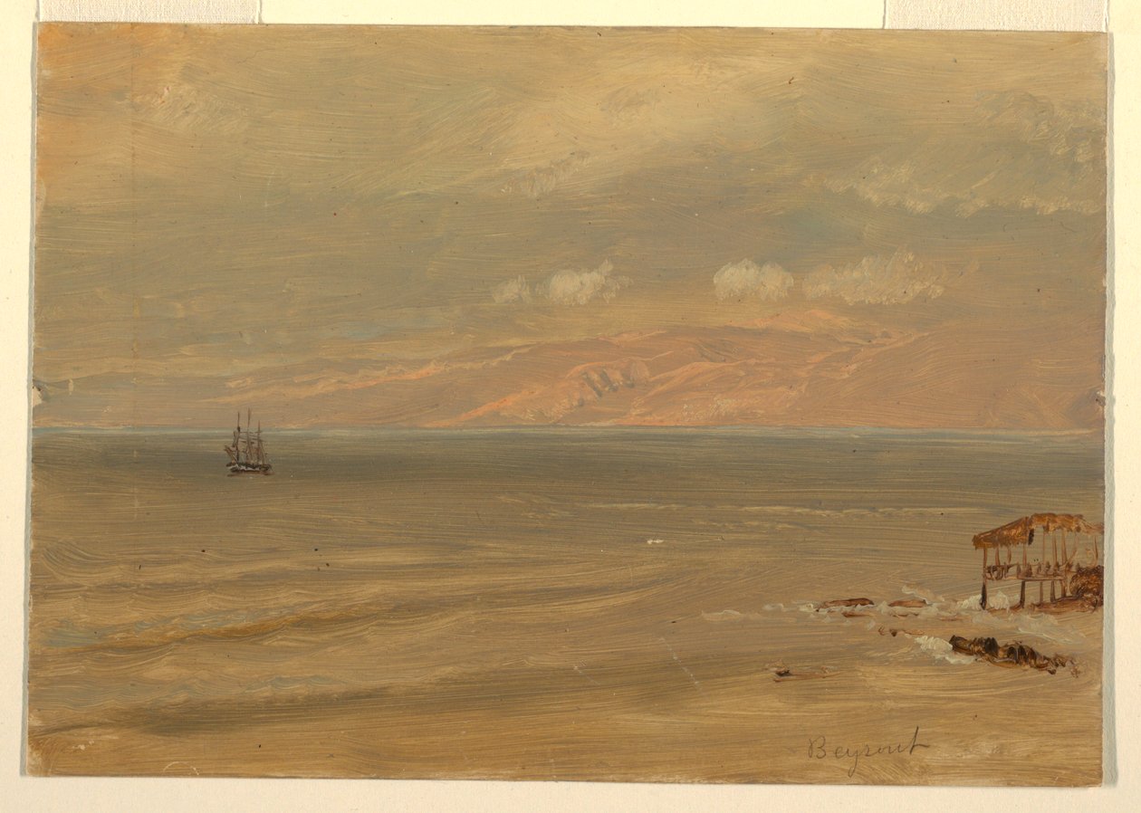 Baai van Beiroet door Frederic Edwin Church