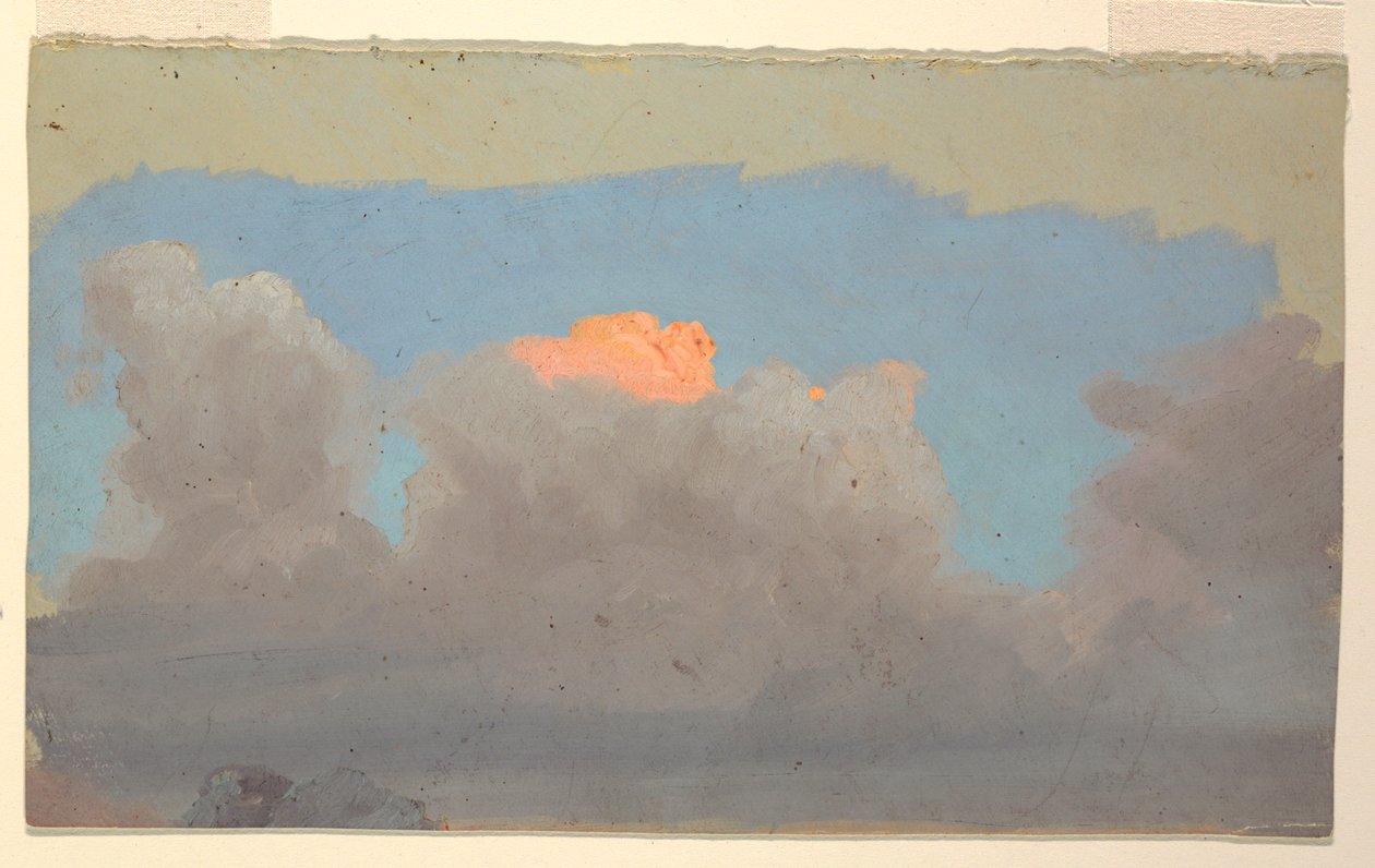 Wolkstudie door Frederic Edwin Church
