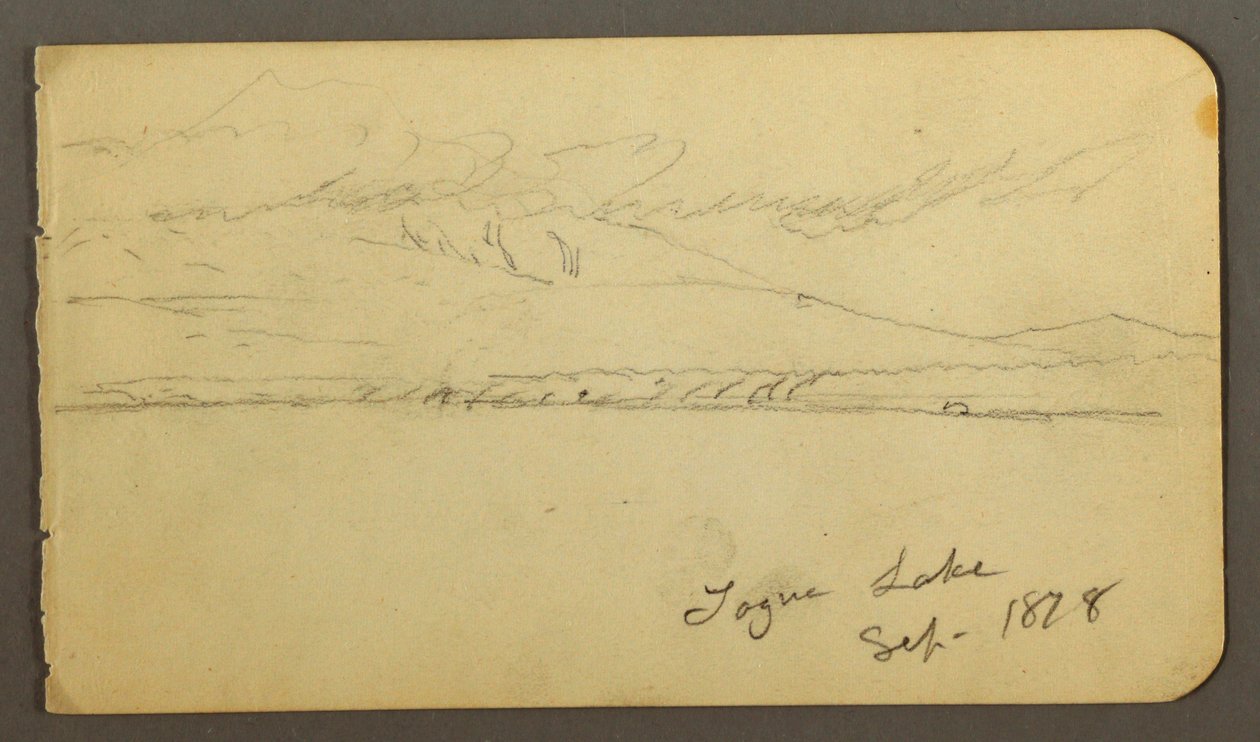 Tekening, Katahdin met wolkendek, 1878 door Frederic Edwin Church