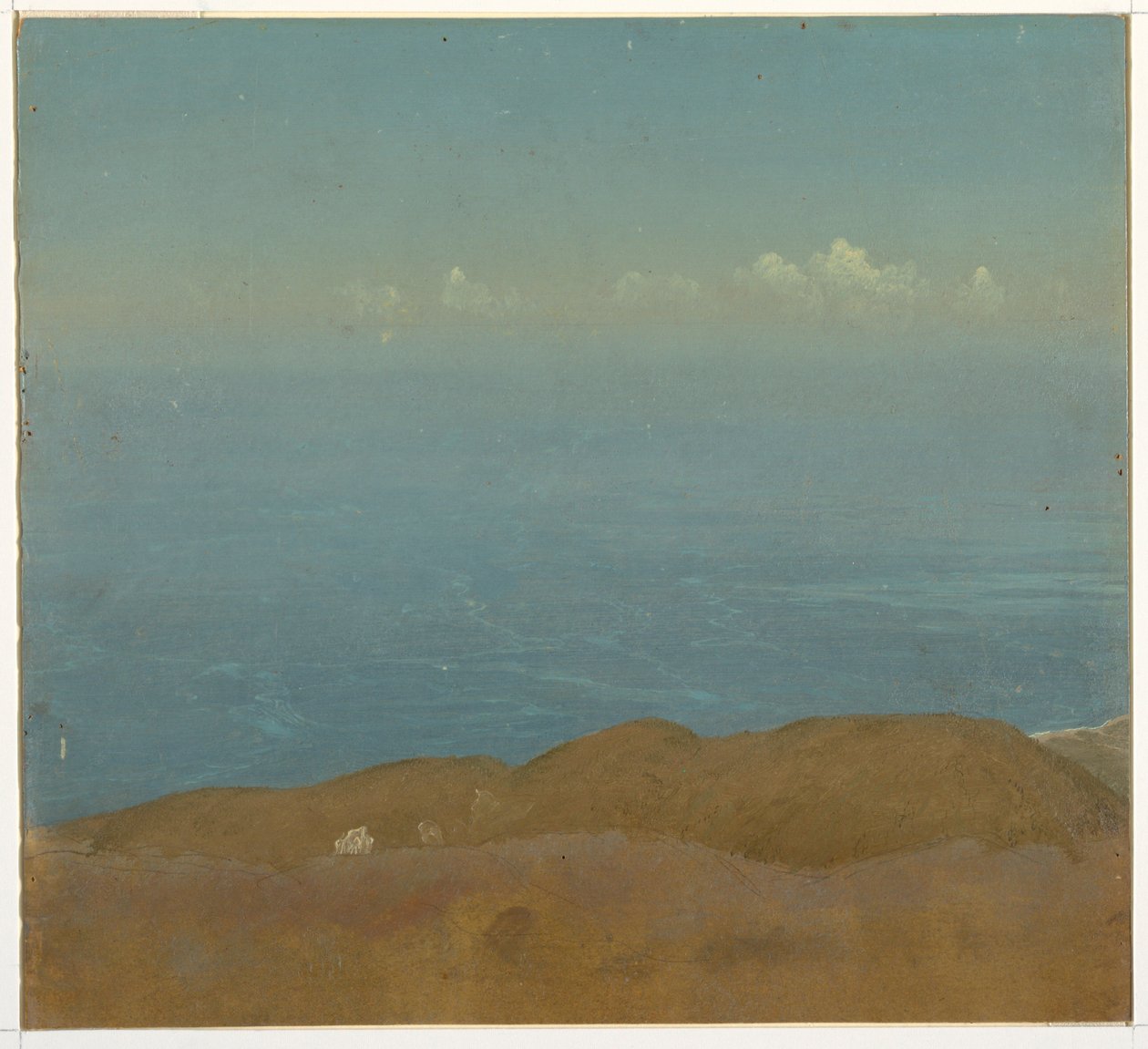 Tekening, Wolkenstudie, 1860-70 door Frederic Edwin Church