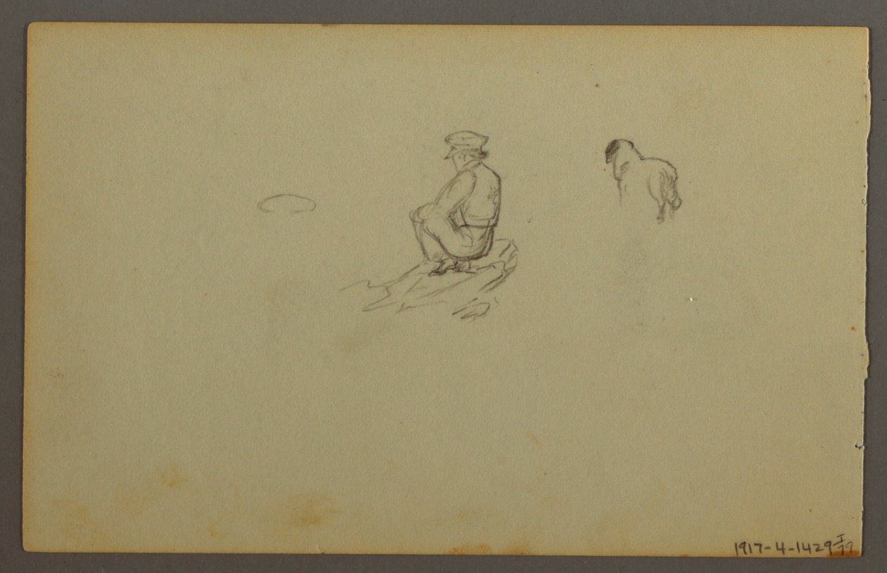 Tekening, Duinen, 1844 door Frederic Edwin Church