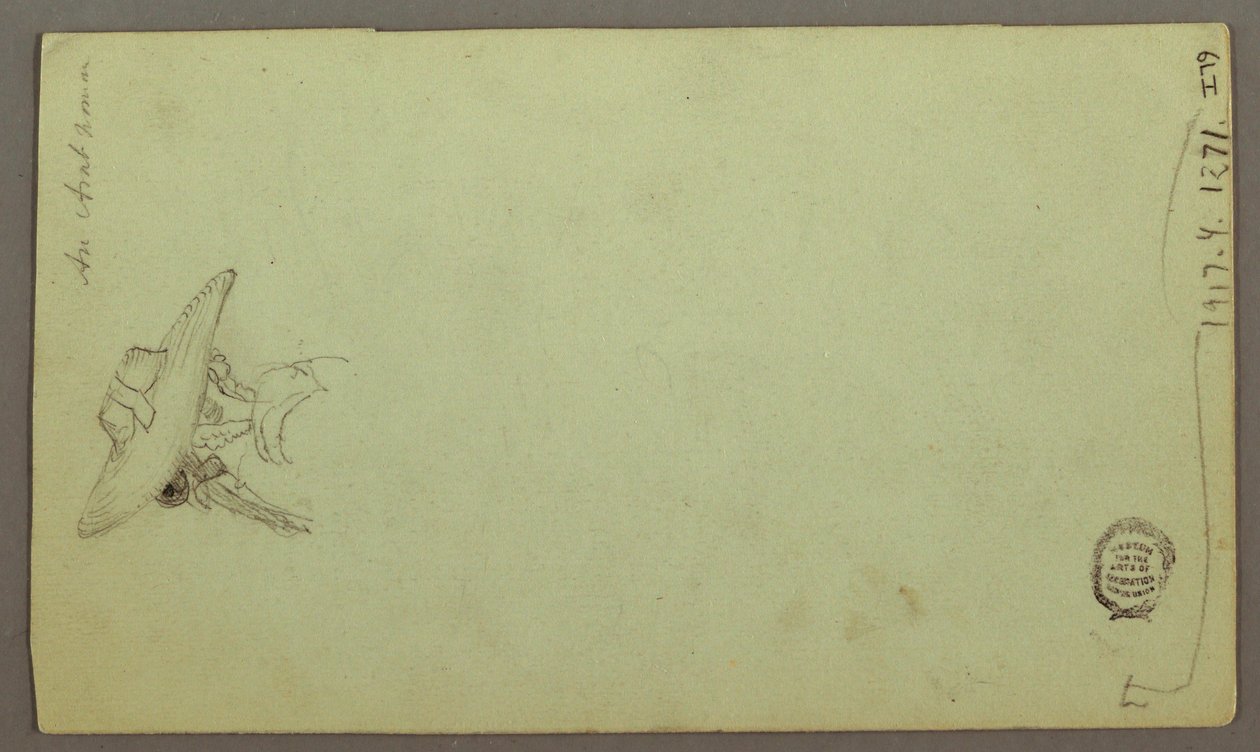 Tekening, Figuurstudies, Zeilboot, Architectuurstudies, mogelijk 1868 door Frederic Edwin Church