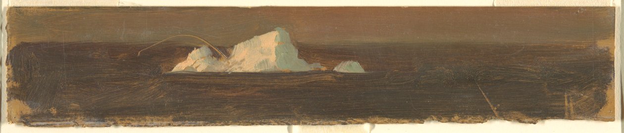 Tekening, Drijvende ijsbergen, 1859 door Frederic Edwin Church