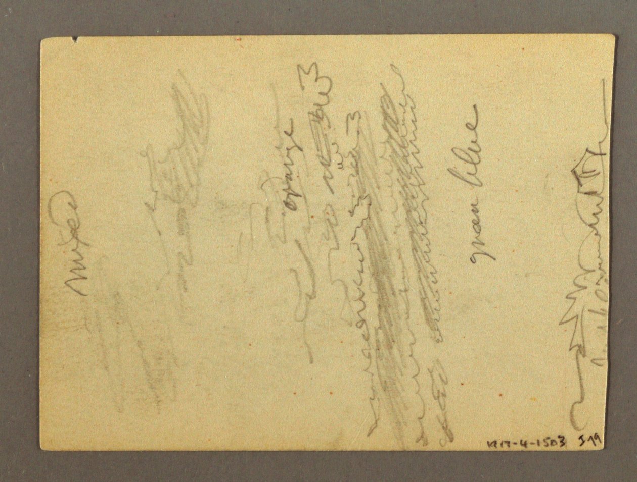 Tekening, Fragment van een zuilengang, fontein, mogelijk 1868-69 door Frederic Edwin Church