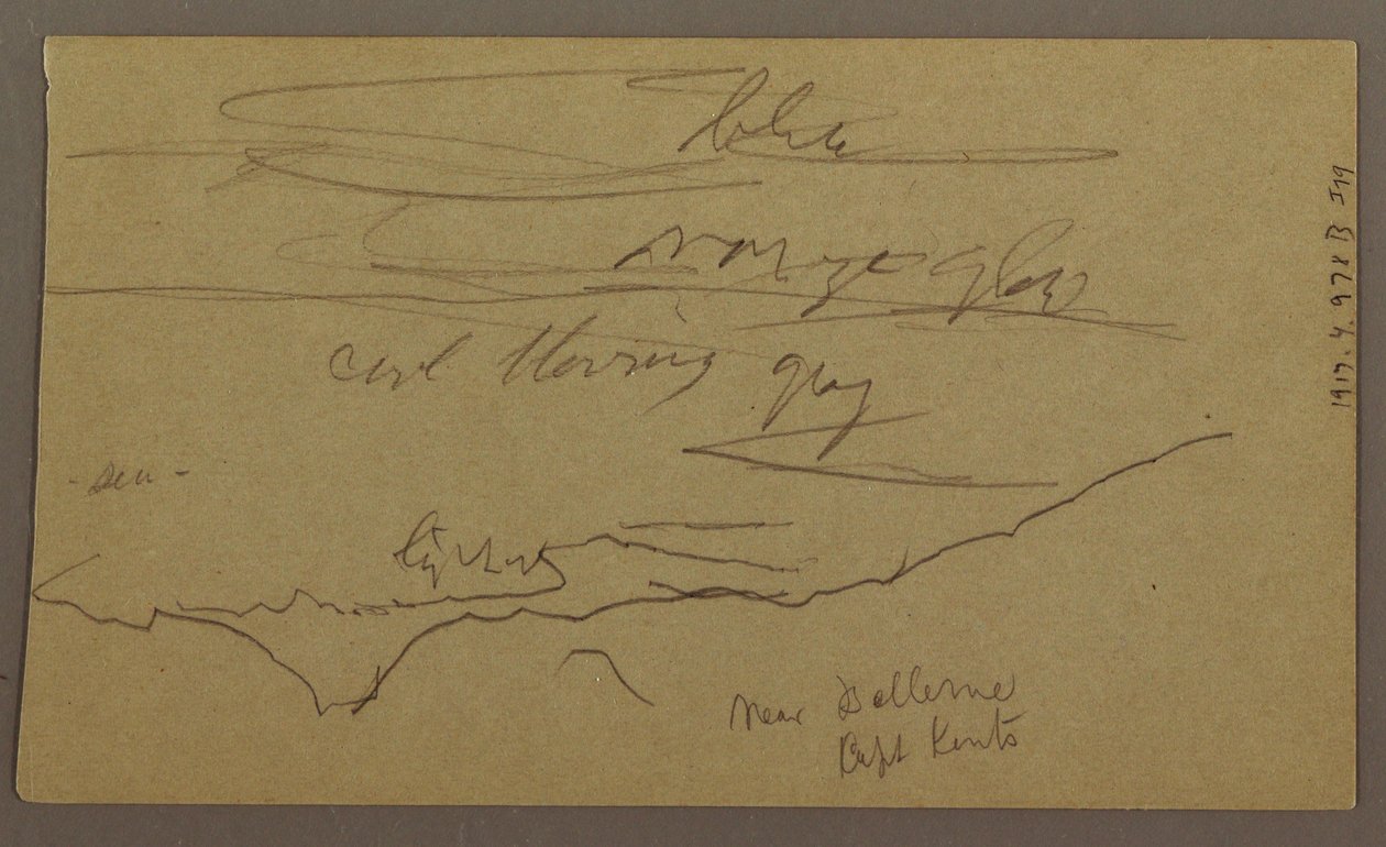 Tekening, Landschap, mei-augustus 1865 door Frederic Edwin Church