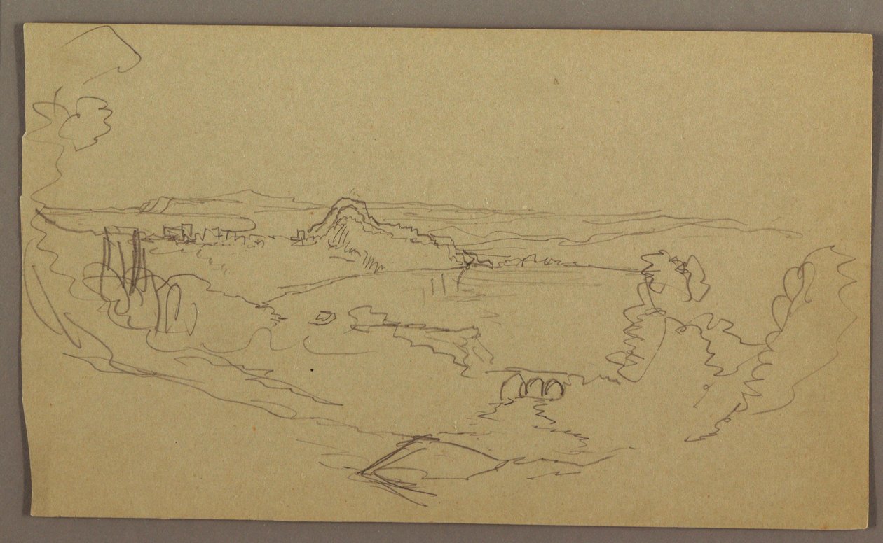 Tekening, Landschap, mei-augustus 1865 door Frederic Edwin Church