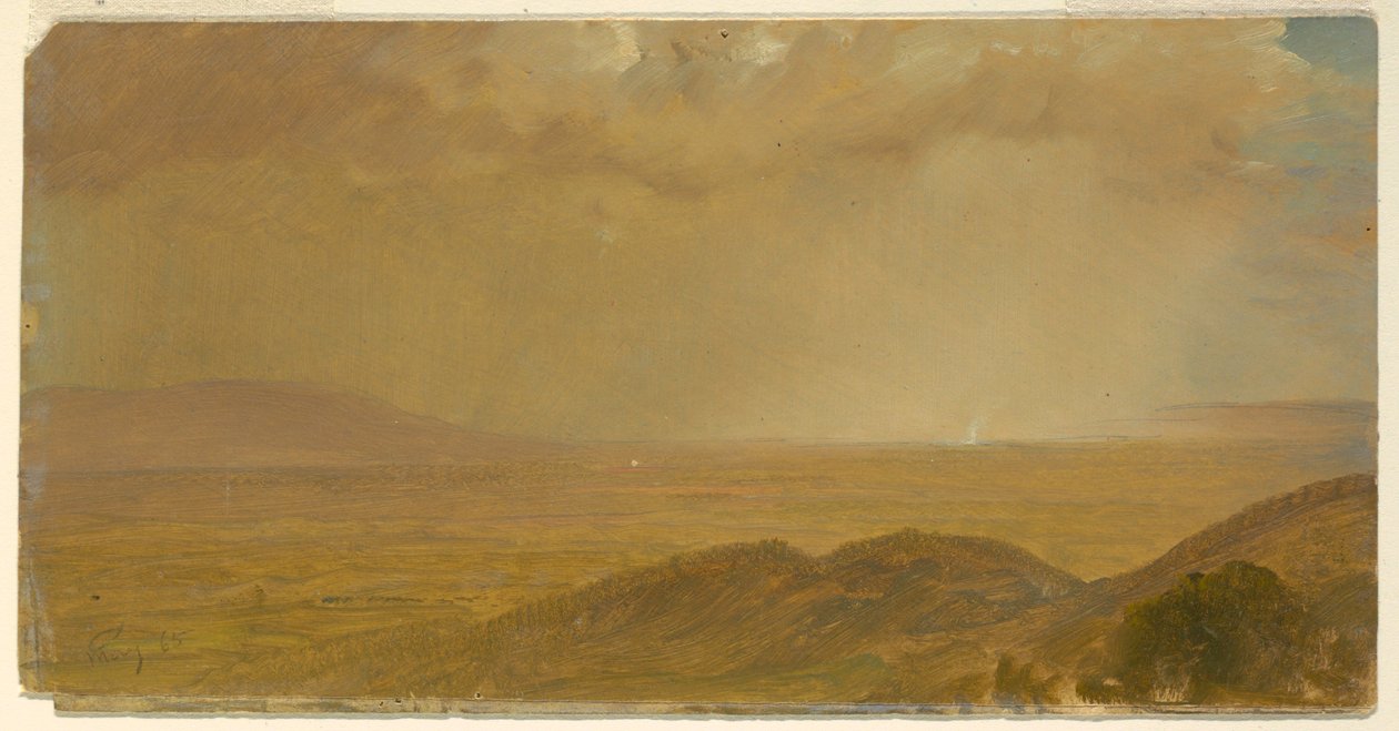 Tekening, Landschap, mei 1865 door Frederic Edwin Church