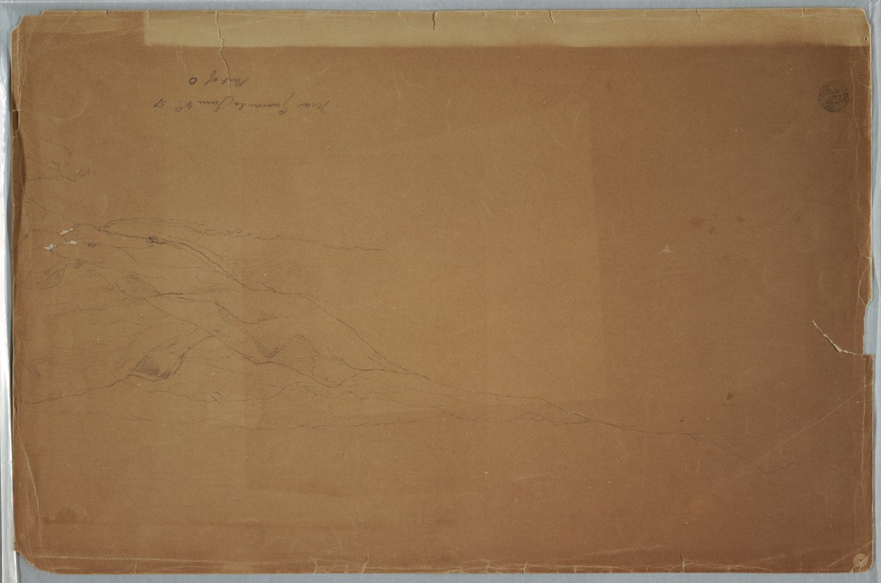 Tekening, Landschap bij Guaranda, Ecuador, 4 juni 1857 door Frederic Edwin Church