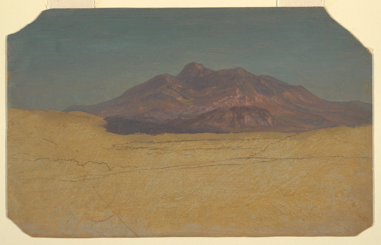 Tekening, Berglandschap, 1868 door Frederic Edwin Church