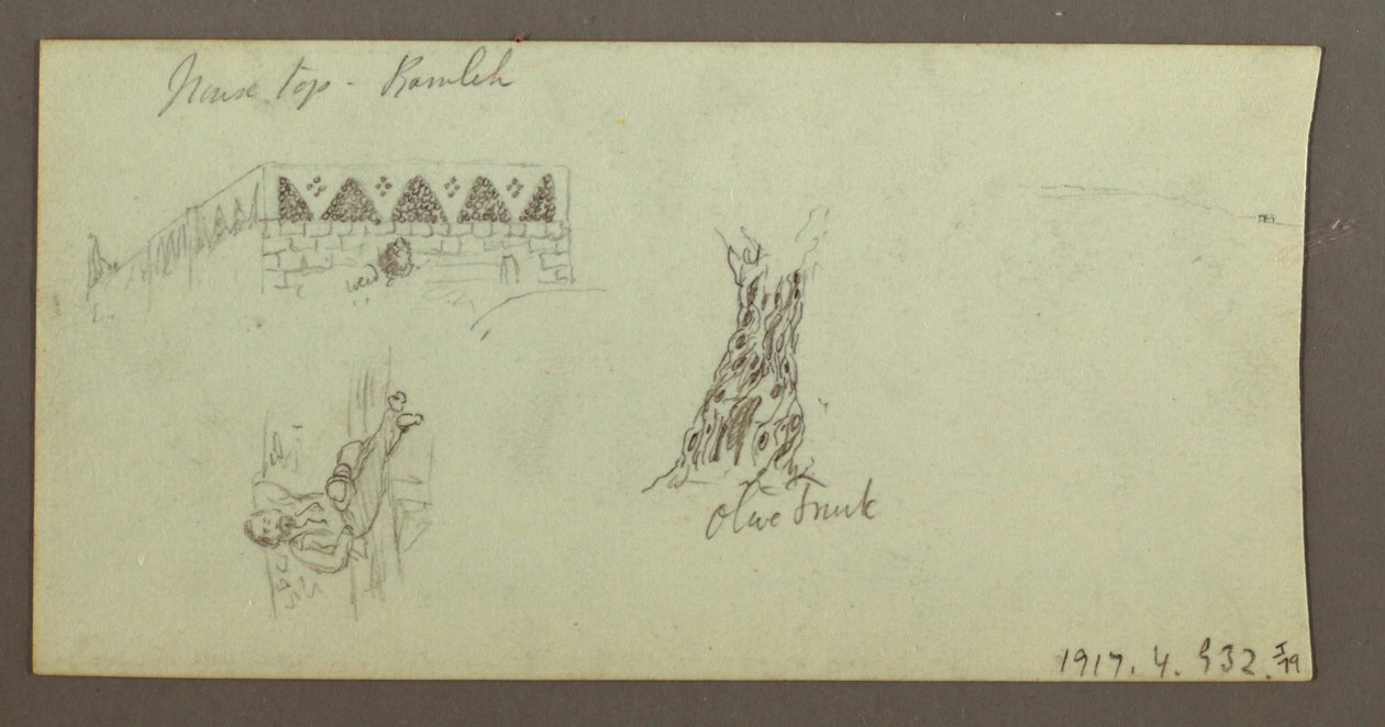 Tekening, Bergketen, februari 1868 door Frederic Edwin Church