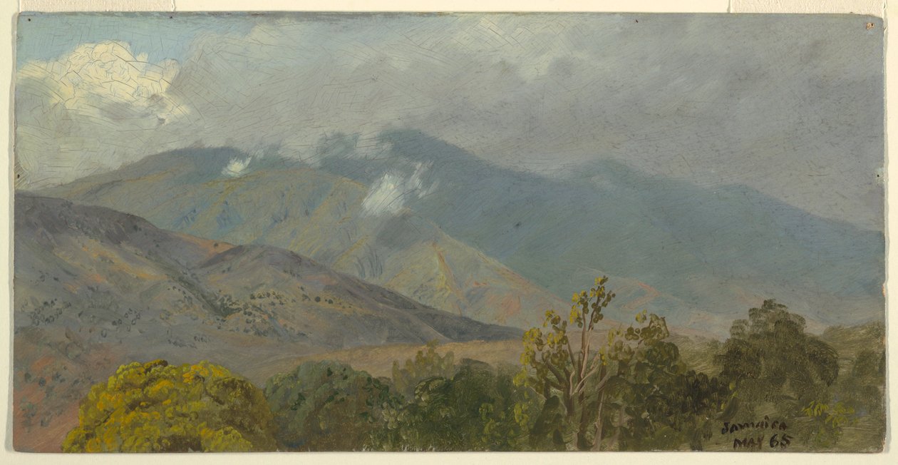 Tekening, Berglandschap, mei 1865 door Frederic Edwin Church