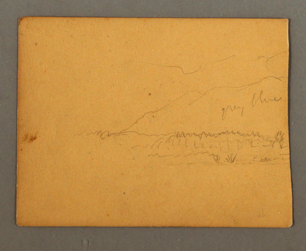 Tekening, Bergen, mogelijk 1856 door Frederic Edwin Church