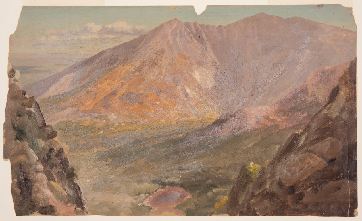 Tekening, Mt. Katahdin, Great Basin vanaf South Turner Mountain, 1877 door Frederic Edwin Church