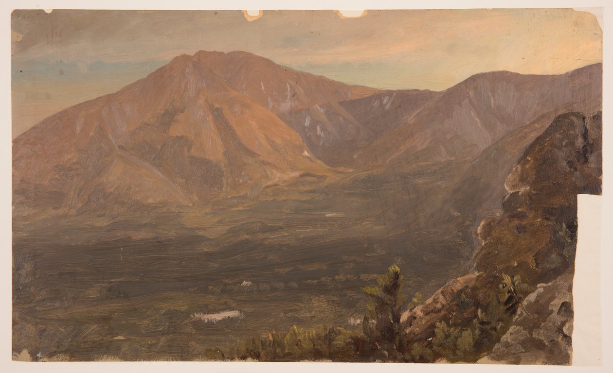 Tekening, Katahdin en Turner, 1860-78 door Frederic Edwin Church