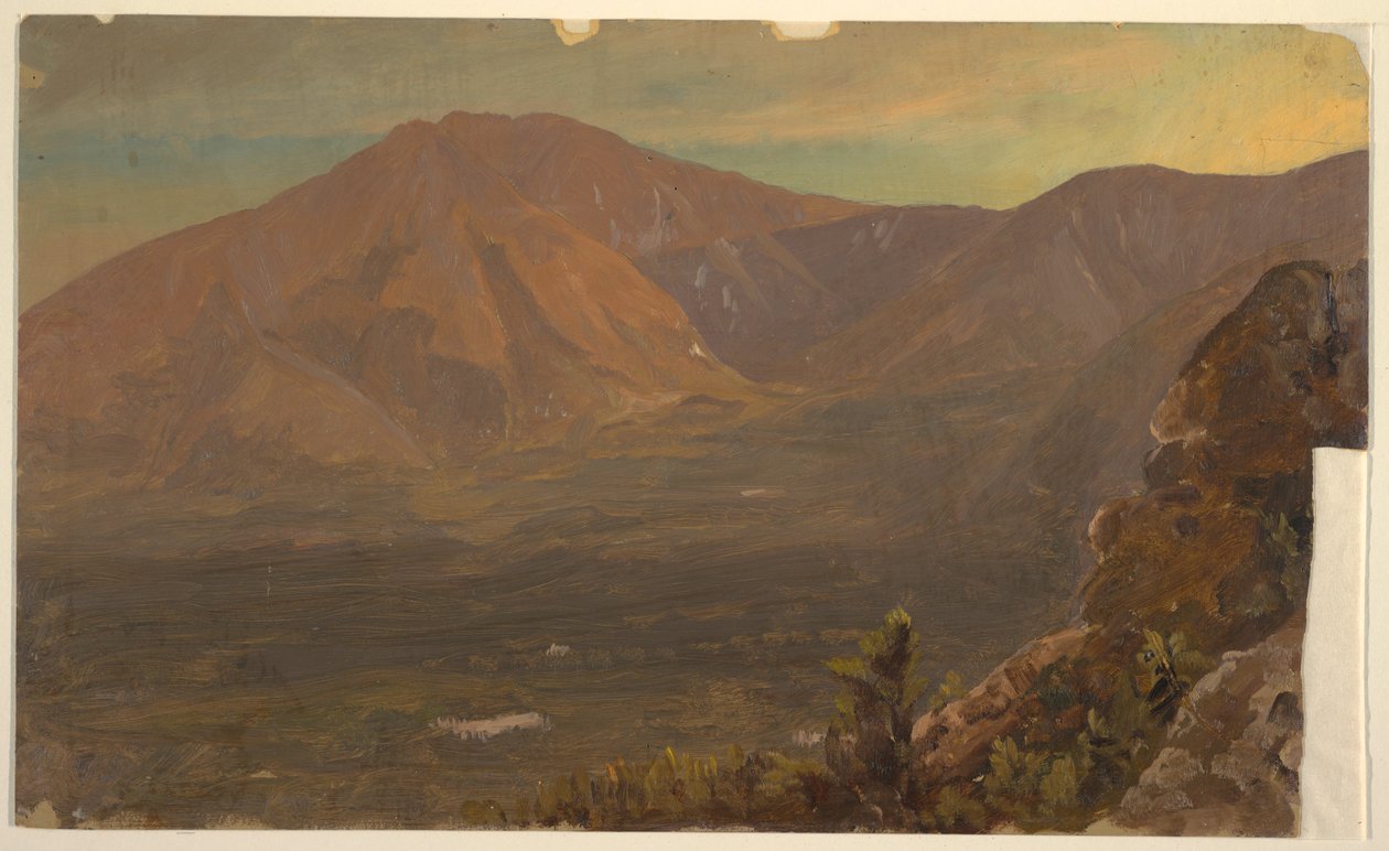 Tekening, Katahdin en Turner, 1860-78 door Frederic Edwin Church
